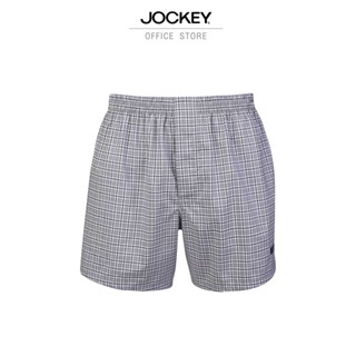 JOCKEY UNDERWEAR กางเกงบ็อกเซอร์ SLEEPWEAR รุ่น KU JKB691 BOXER สีเทา กางเกง บ็อกเซอร์ เสื้อผ้าผู้ชาย