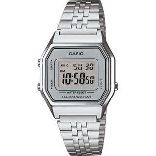 CASIO นาฬิกาข้อมือ CASIO รุ่น LA680WA-7DF วัสดุสเตนเลสสตีล สีเงิน