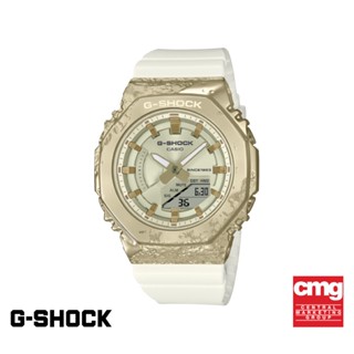 CASIO นาฬิกาข้อมือผู้หญิง G-SHOCK MID-TIER รุ่น GM-S2140GEM-9ADR LIMITED METAL FACE SERIES วัสดุเรซิน สีทอง