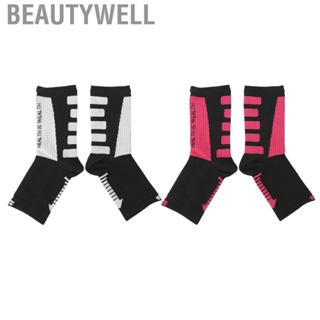 Beautywell Foot Compression Sleeve  Highly Breathable Elastic Hiking Socks Stylish Skin Friendly Comfortable for Fitness