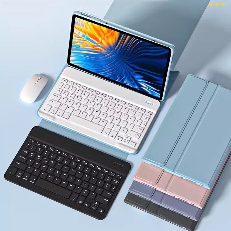 เคสคีย์บอร์ดบลูทูธไร้สาย พร้อมเมาส์ ถอดออกได้ สําหรับ Huawei Matepad T10S T10 SE 10.1 10.4 2022 2020 Pro 10.8 11 2023 2021 Air 11.5 2023