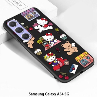 เคสโทรศัพท์ซิลิโคน TPU แบบนิ่ม ลายการ์ตูนคิตตี้ กันกระแทก สําหรับ Samsung Galaxy A04 A04E A14 A24 A34 A54 F14 5G