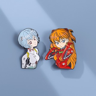 เข็มกลัด รูปการ์ตูนอนิเมะ Evangelion EVA สีนีออน สําหรับเพื่อน