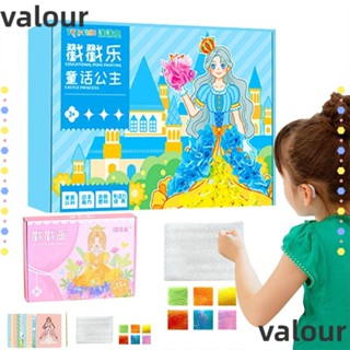 Valour ภาพวาดสีน้ํา ประดับไข่มุก ผ้าฝ้าย DIY ของเล่นเสริมการเรียนรู้ สําหรับตกแต่งบ้าน