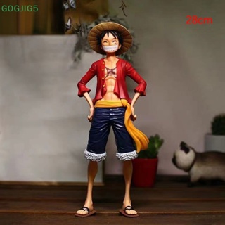 [GOGJIG5] ฟิกเกอร์ลูฟี่ PVC รูปการ์ตูนอนิเมะ One Piece Luffy หน้ายิ้ม คลาสสิก ขนาด 27 ซม. ของเล่นสําหรับเด็ก