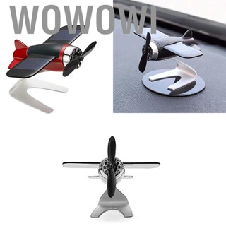 Wowowi Dashboard Aircraft Ornament Solar Rotation Car Air  Aromatherapy Diffuser  Decoration for Office Home