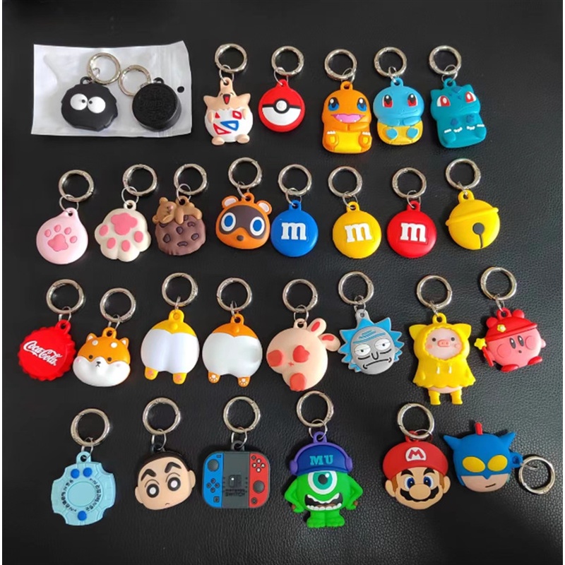การ์ตูนการ์ตูนอะนิเมะหัวเข็มขัดฤดูใบไม้ผลิ แอปเปิล แท็กอากาศ เคสป้องกันการติดตามอุปกรณ์ป้องกันการสูญหาย ตัวระบุตําแหน่ง กรณีเหมาะสําหรับการจ