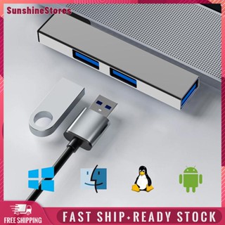 ❤Sunshinestores✪  3 in 1 ฮับ OTG USB 3.0 Type-C 3.0 To 3 USB สําหรับคอมพิวเตอร์ แล็ปท็อป