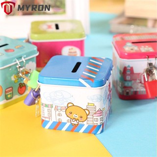 Myron กล่องเงินเหรียญ ทรงสี่เหลี่ยม ประหยัดเงิน สําหรับเด็ก