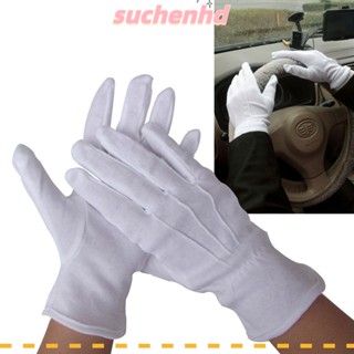 Suchenhd 1/10 คู่ ถุงมือทางการ โพลีเอสเตอร์ ผ้าห่ม จัดเลี้ยง ทํางาน