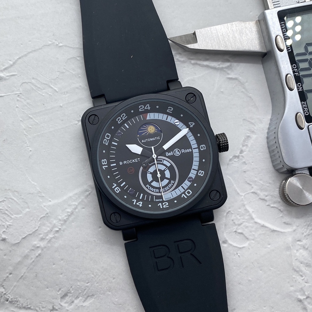 Bell &amp; ROSS นาฬิกาข้อมืออัตโนมัติ เทคโนโลยีใหม่ สําหรับผู้ชาย⭐️