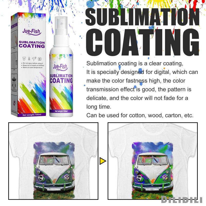 [ Sublimation Fluid สเปรย์เคลือบเงา 3.38 ออนซ์ สําหรับทํากล่องโพลีเอสเตอร์