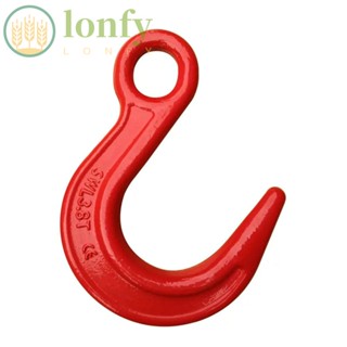 Lonfy ตะขอเหล็กอัลลอย 4400 ปอนด์ รับน้ําหนักได้มาก 2 ตัน สีแดง สําหรับยกของ โรงงาน