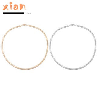 Xianen สร้อยคอ ชุบทอง 18K สไตล์ฮิปฮอป เครื่องประดับ สําหรับผู้ชาย