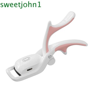 Sweetjohn เครื่องดัดขนตาไฟฟ้า แบบพกพา ทนทาน ชาร์จนาน พกพาง่าย ควบคุมอุณหภูมิ สําหรับผู้ชาย