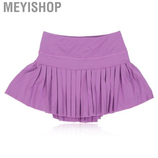 Meyishop Sports Skirt Comfortable Lining Shorts Purple Activewear for Running