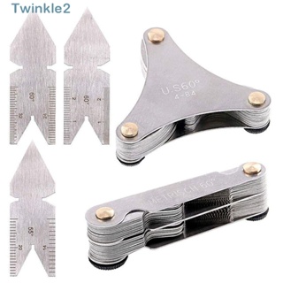 Twinkle เกจวัดระยะเกลียว 5 ชิ้น เมตริก 52 ชิ้น และเกจวัดระยะร่อง 3 ชิ้น เกจคาลิปเปอร์ SAE 51 ชิ้น