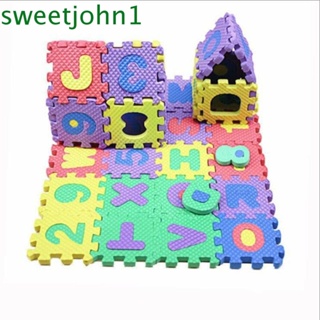 Sweetjohn 1:6/1:12 เฟอร์นิเจอร์บ้านตุ๊กตา บ้านตุ๊กตา ตัวต่อโฟม EVA นุ่ม แกล้งทําเป็นเล่น น่ารัก ของเล่นเพื่อการศึกษา ตัวเลขจิ๋ว พรม ของขวัญ