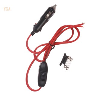 Yxa ที่จุดบุหรี่ 12V 24V ปลั๊กตัวผู้ พร้อมปุ่มเปิด สําหรับเครื่องดูดฝุ่นในรถยนต์