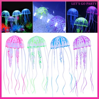 แมงกะพรุนปลอม ขนาดเล็ก สีเขียว สําหรับตกแต่งตู้ปลา