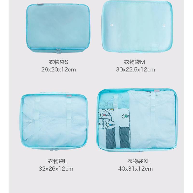 กระเป๋าเก็บเสื้อผ้า แบบผูกเชือก พับได้ สําหรับท่องเที่ยว - รูปที่ 3