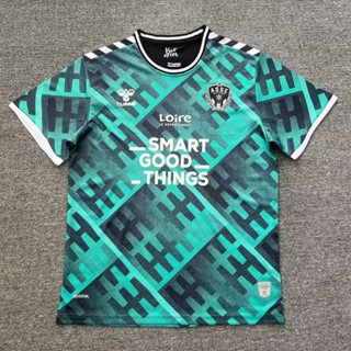 เสื้อกีฬาแขนสั้น ลายทีมชาติฟุตบอล Saint-Etienne 2 Away Club Jersey 23-24 แห้งเร็ว ไซซ์ S-XXL สําหรับผู้ชาย