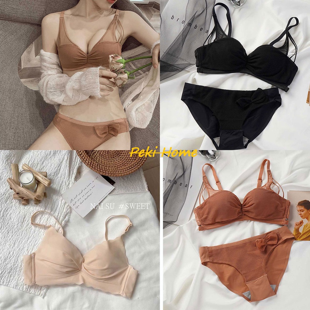 พร้อมส่ง เสื้อในเเฟชั่นสำหรับผู้หญิง  เสื้อชั้นใน​ ไร้โครง