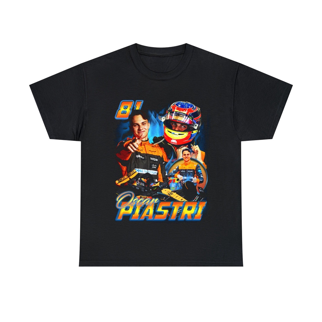 เสื้อยืดผ้าฝ้าย ลาย F1 Driver Heavy Piastri