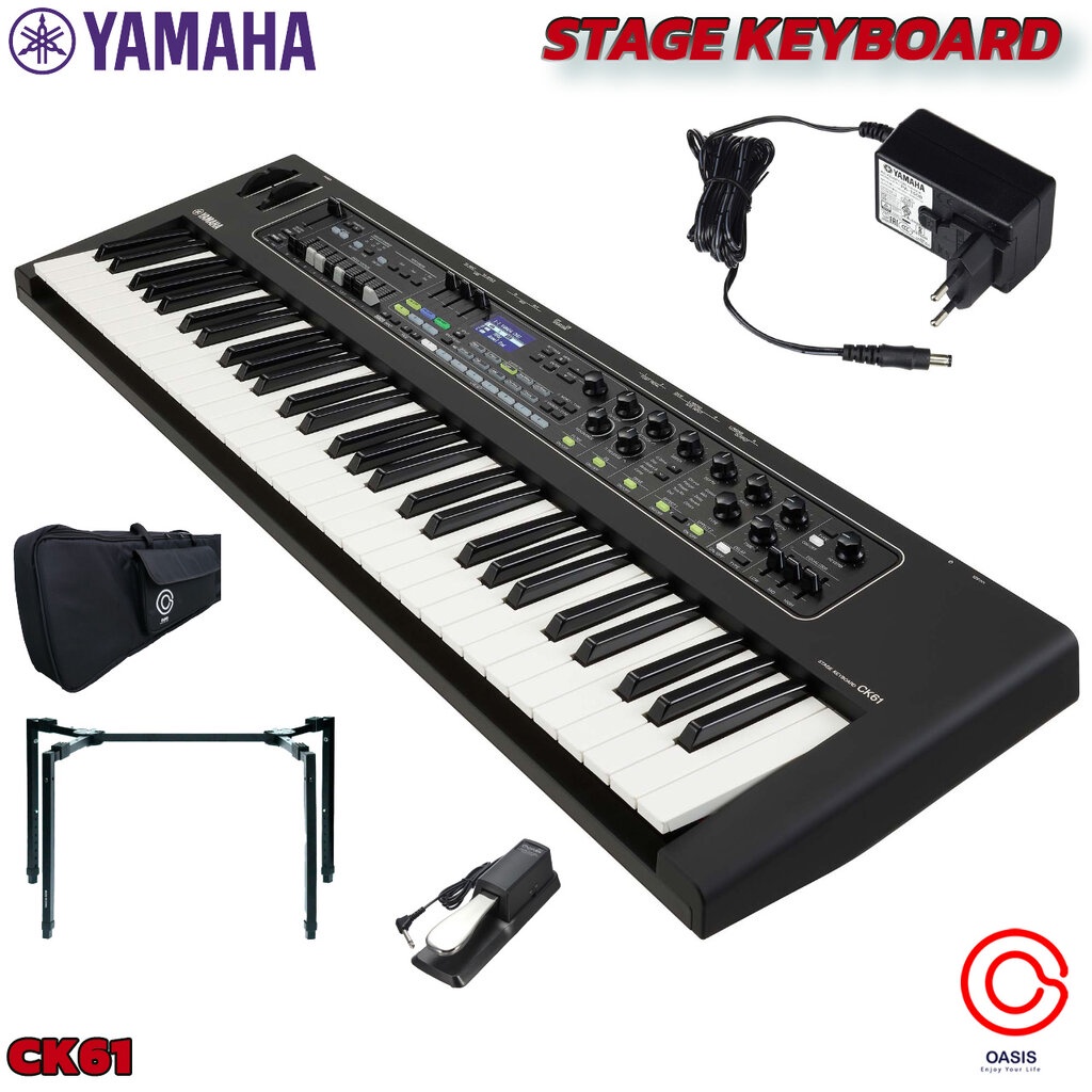 Yamaha CK61 Stage Keyboard 61 keys คีย์บอร์ดไฟฟ้า น้ำหนักเบา พกพาสะดวก น้ำหนักเบา สำหรับเวลที หรือผู