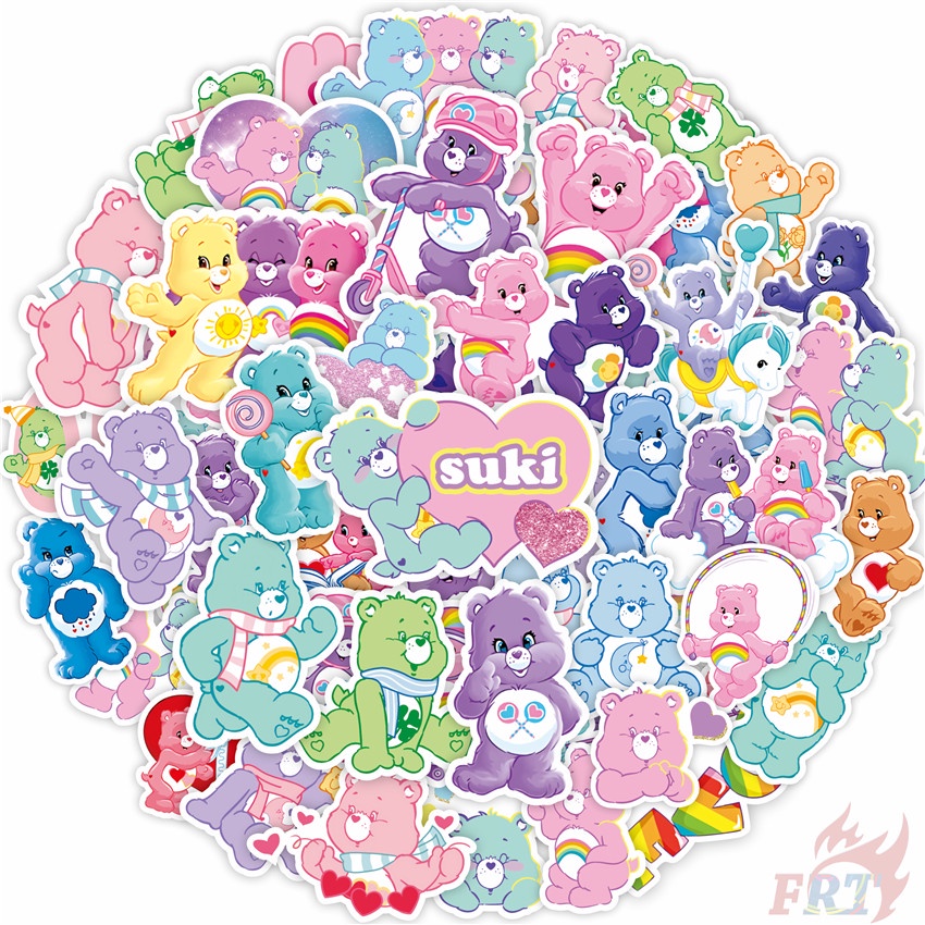 80Pcs/Set ❉ Care Bears Series 01 Stickers ❉ DIY Fashion Funny Doodle Decals Stickers
