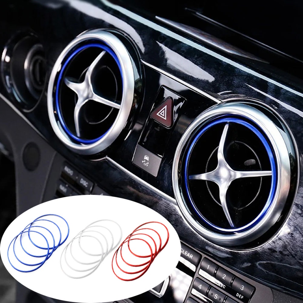 สติกเกอร์ติดช่องแอร์รถยนต์ AC สําหรับ Mercedes Benz SLK SLC R172 SLC180 SLC200 SCL300 SLC43 AMG