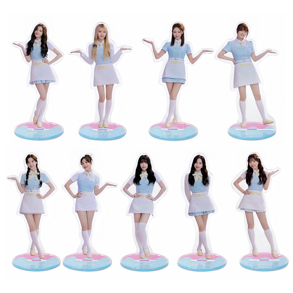 แผ่นป้ายอะคริลิค ลายศิลปินเกาหลี TWICE Son Chae Young Kim DaHyun Yoo JeongYeon สําหรับตกแต่งโต๊ะ