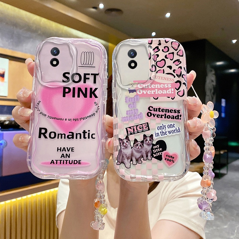 เคสซิลิโคน พร้อมสายคล้อง กันกระแทก สําหรับ Vivo y02 y02a y02t y02s y16 y51a y51s y53s y51 y33 y21 y3