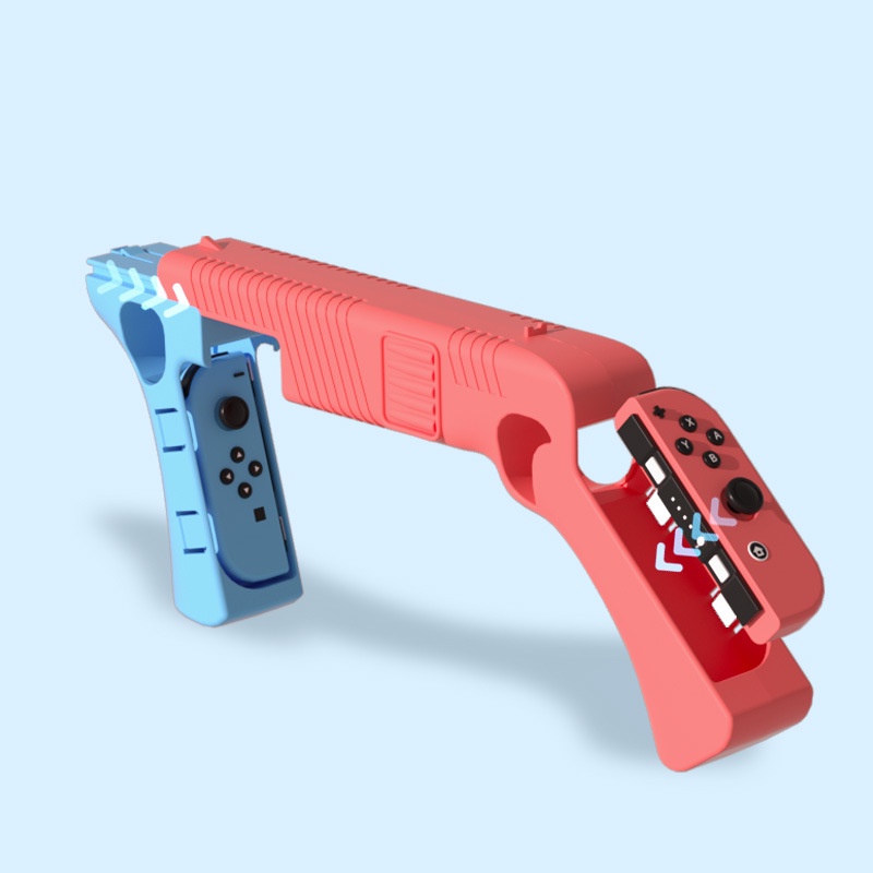 Joycon จอยเกมจับปืน สําหรับ Nintendo Switch / OLED เกมปืนรูปร่างจับมือยิงเกมปืนปศุสัตว์ควบคุมความรู้สึกจับอุปกรณ์เสริม