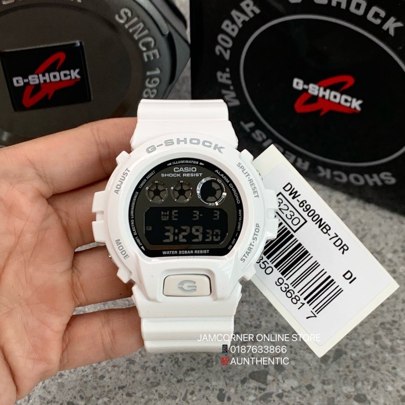 G-shock GD-X6900 นาฬิกาสปอร์ต LED DW-6900NB-7 สีขาว นาฬิกากันน้ํา unisex fS746