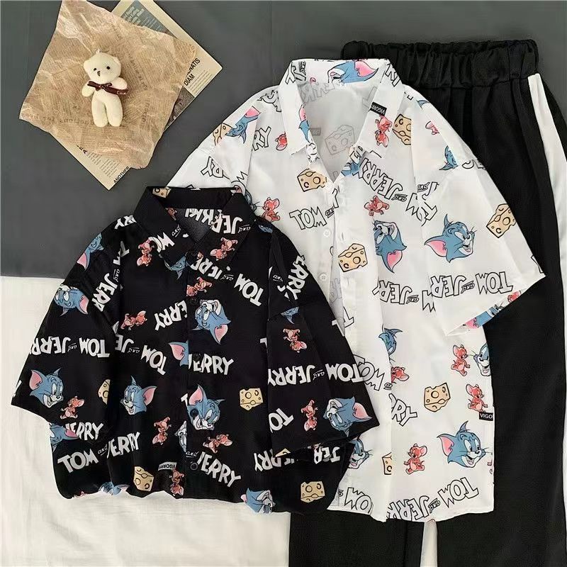 เสื้อแจ็กเก็ตแขนสั้น คอปกโปโล พิมพ์ลายดอกไม้ แฟชั่นฤดูร้อน สไตล์ฝรั่งเศส และฮ่องกงเรโทร