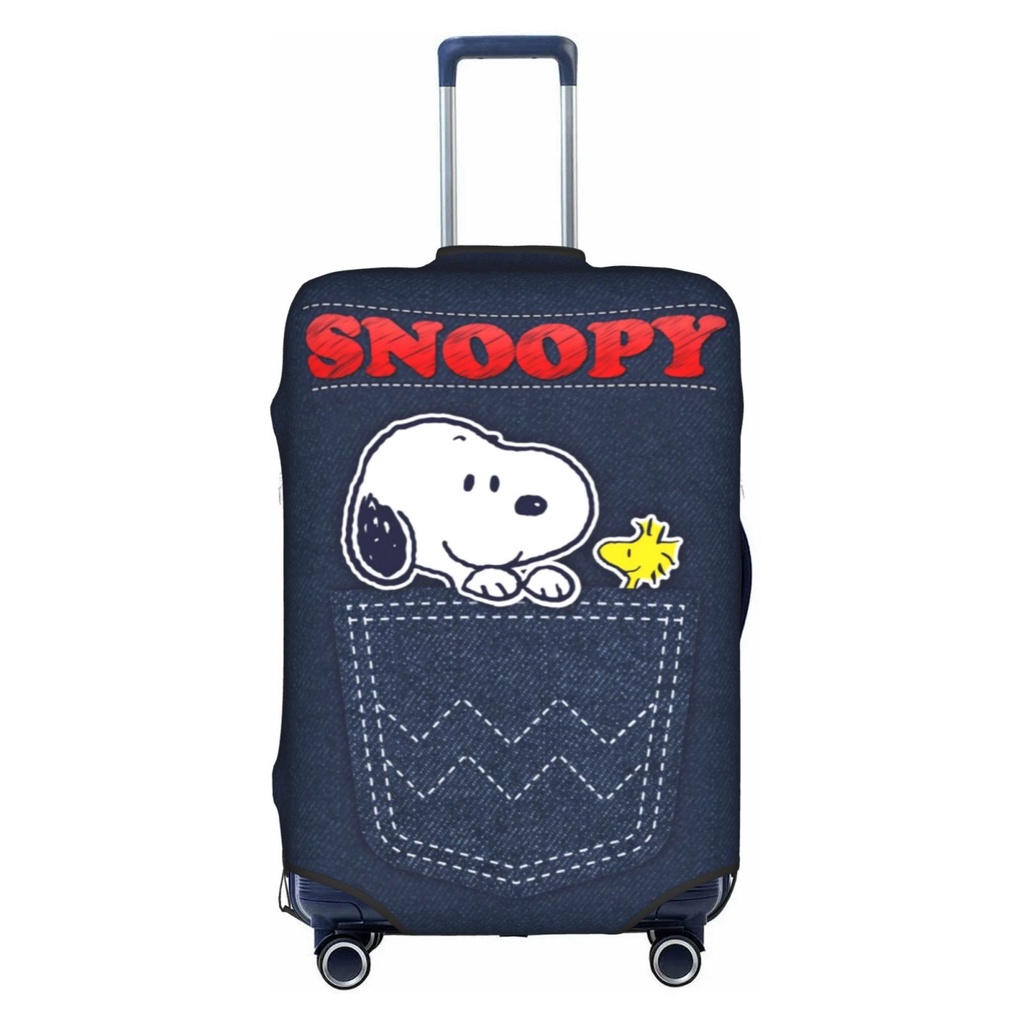 ผ้าคลุมกระเป๋าเดินทาง ลายการ์ตูน Snoopy ขนาด 18-32 นิ้ว
