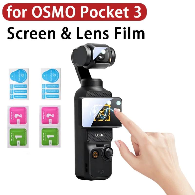 ฟิล์มกันรอยหน้าจอ กันรอยขีดข่วน สําหรับ DJI Osmo Pocket 3 2 ชุด 2 ชิ้น สําหรับ DJI Pocket 3