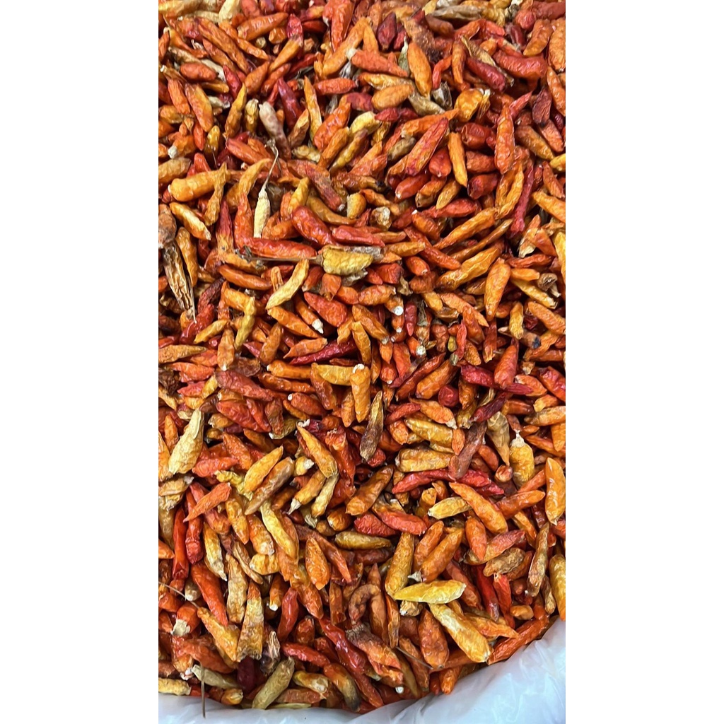 พริกแห้ง พริกขี้หนูสวนแห้ง เด็ดก้าน (เม็ดเล็ก) ขนาด 100 กรัม