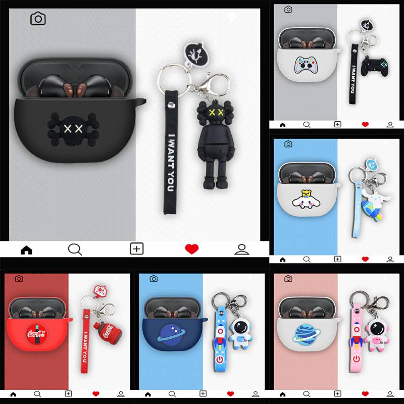 B413  Soundpeats AIR4 PRO case / AIR4 LITE / AIR4 CASE Silicone Protective Case Dust-proof Protectiv