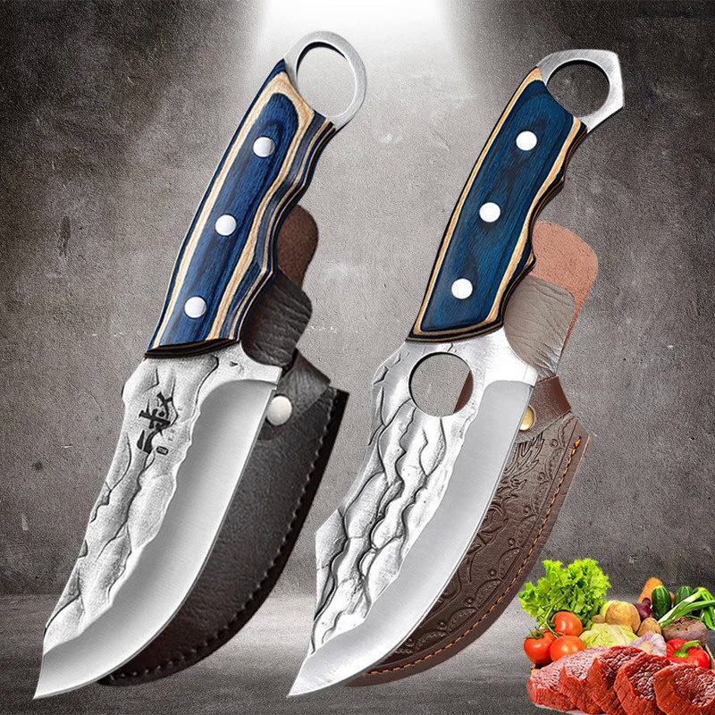 Kitchen Knife Forged Boning Knife Butcher Knife Stainless Steel Cleaver Vegetable Fruit Knife Outdoo