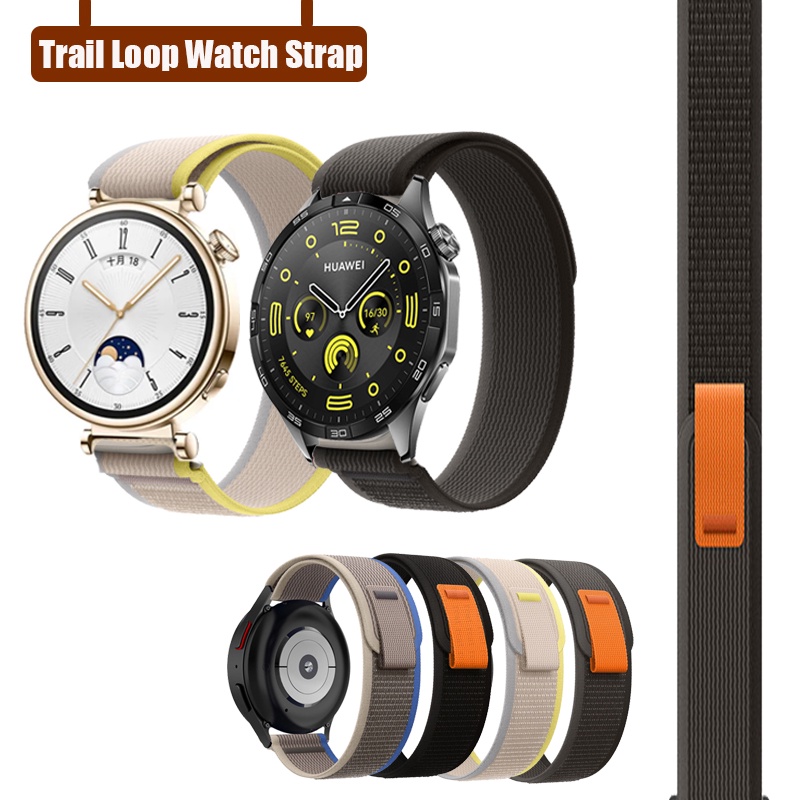 18/20/22mm Trail Loop Band สายไนลอนสําหรับนาฬิกา Huawei GT 6 GT6 GT5 pro GT4 41 มม. 42 มม. 46 มม. / GT2 / GT3 SE
