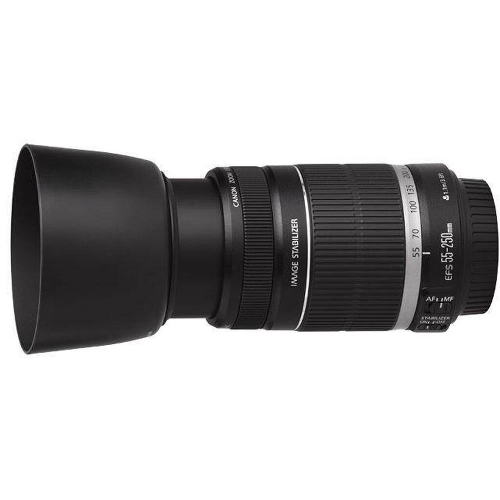 ฮูดเทียบLens canon EFS55-250 EF75-300MM ( ET-60)