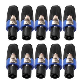10 ชิ้น Professional 4 เสาเสียงปลั๊กลำโพง Twist Lock Connectors สำหรับ Neutrik Speakon NL4FC