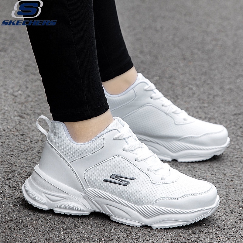 พร้อมส่ง Skechers_ รองเท้าผ้าใบลําลอง แบบผูกเชือก น้ําหนักเบา แฟชั่นใหม่ สําหรับสตรี