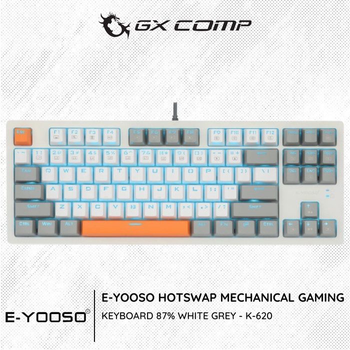 E-YOSO K620 87% TKL RGB Hotswap Mechanical Gaming Keyboard