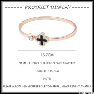 🔥🔥🔥เครื่องประดับ สร้อยข้อมือ กําไลข้อมือ สเตนเลส ชุบทอง 18k รูปใบโคลเวอร์ เหมาะกับของขวัญ สไตล์เกาหลี สําหรับผู้หญิง