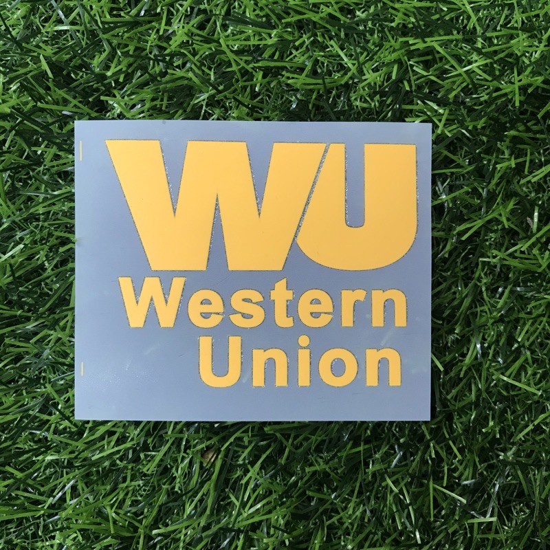 Western union sleeve sponsor logo home