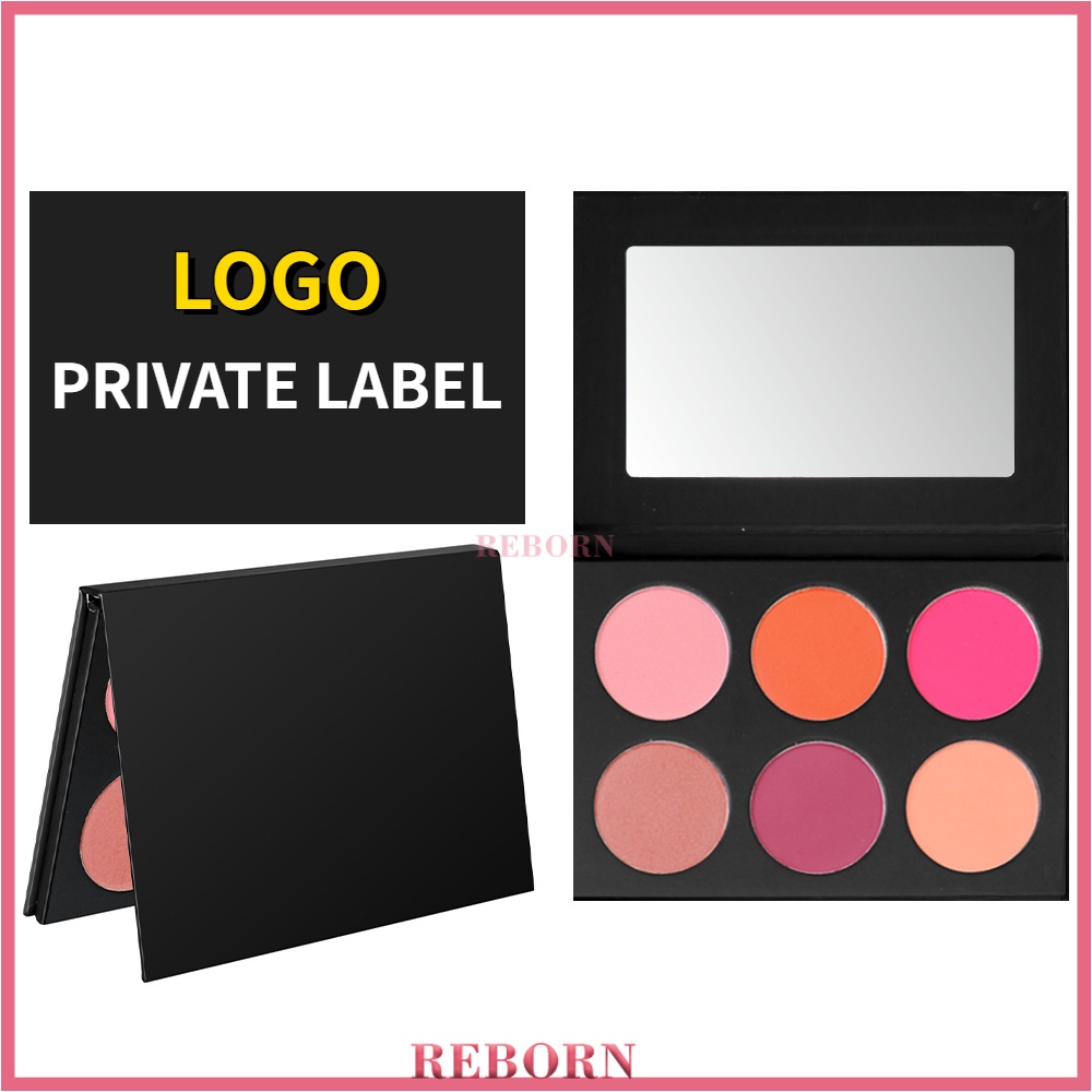 Reborn บลัชออน เนื้อแมตต์ 6 สี กันน้ํา สีนู้ด ติดทนนาน ไม่มีโลโก้ ฉลากส่วนตัว