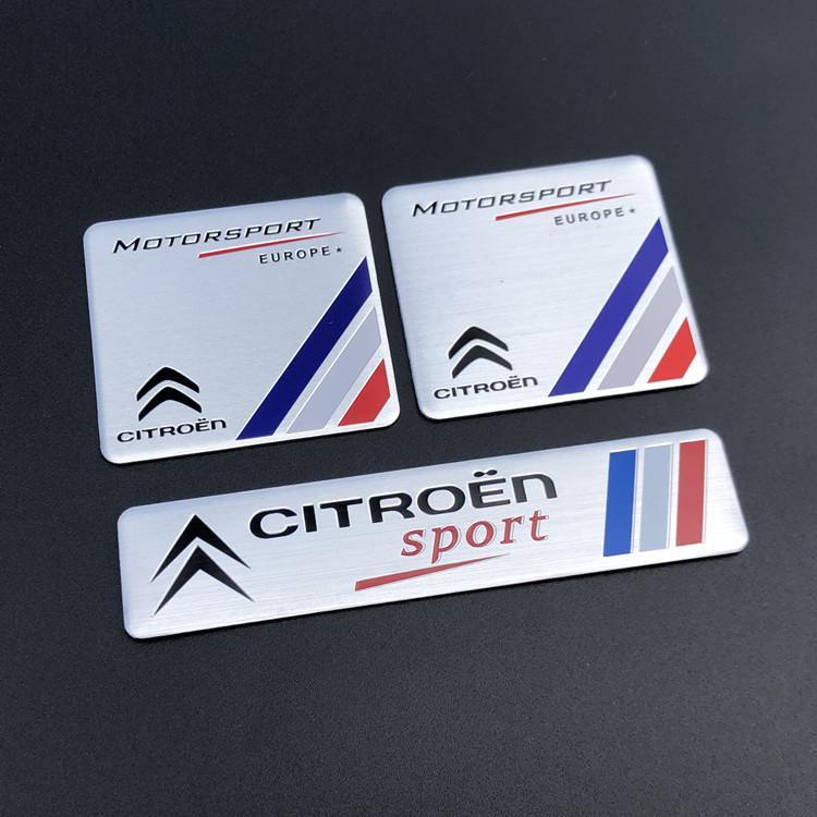 CITROEN aluminum alloy nameplate sticker C5X C6 C2 C3-XR C5 C4 C3 DS5 LS DS6 car exterior decorative sticker masking sticker